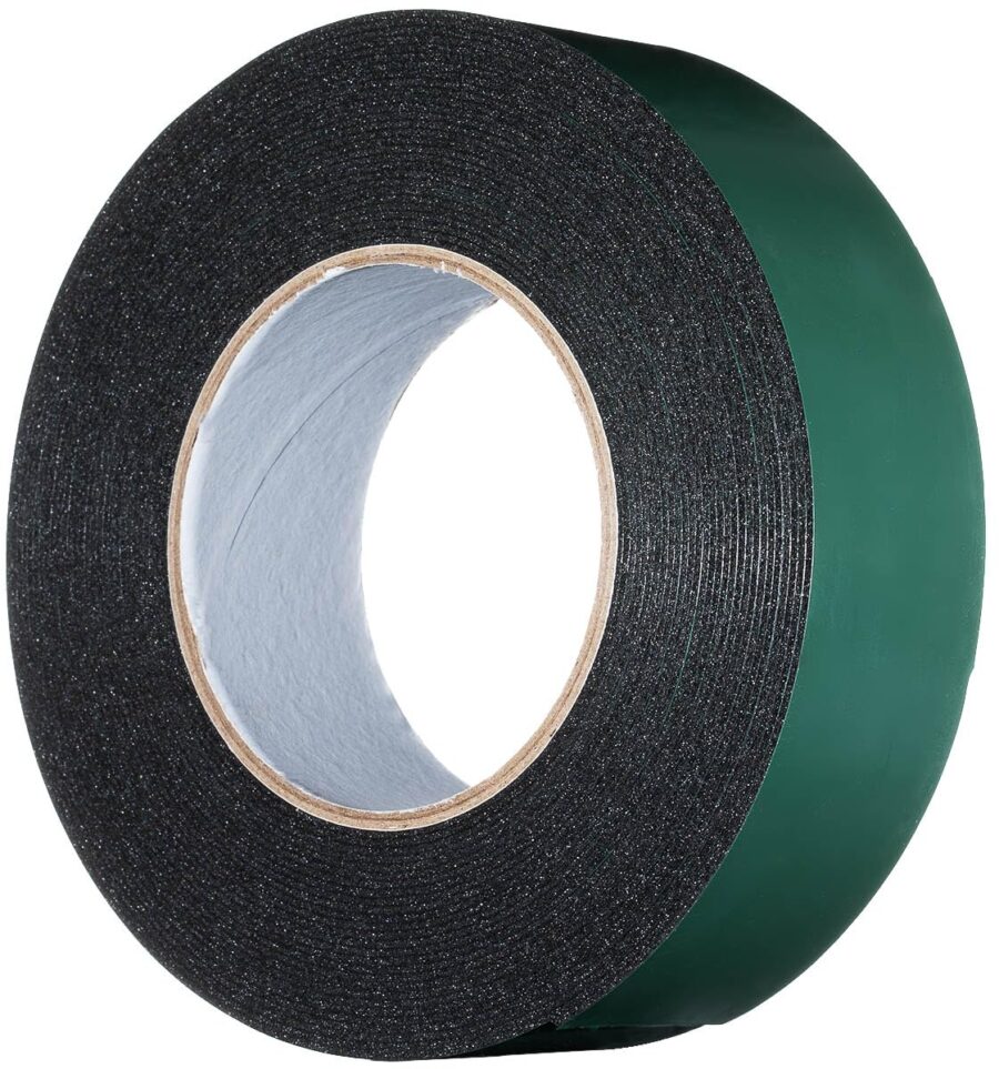YoiYee 40mm x 10m Double Sided Foam Tape, Black PE Sponge Strip