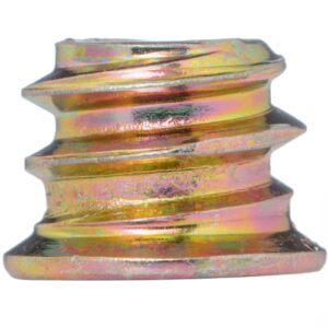 YoiYee M6 x 9mm Wood Threaded Insert Nuts, Hex Socket Drive, 25pcs