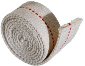 YoiYee 25mm Cotton Oil Lamp Wick, 1m Flat Kerosene Lantern Wick