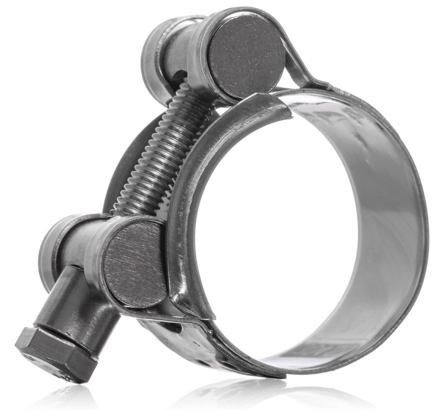 YoiYee 32-35mm Heavy-Duty Pipe Clamp, 304 Stainless Steel Single Nut Adjustment Hose Clip Strap for Delivery and Suction Hose, Agriculture, Waste Extraction, Mining, Quarrying, Marine etc. 2 Pack