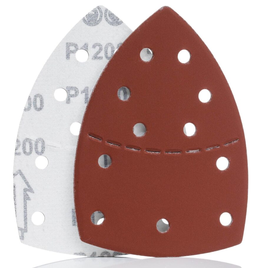 YoiYee 1200 Grit Mouse Detail Sander Sandpaper Sheets, 10 Pack
