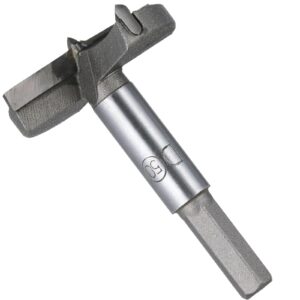 YoiYee 50mm Tungsten Carbide Woodworking Hole Saw Drill Bit, Hinge Boring Cutter Tool with Round Shank for Wood and Plastic - Includes Protective Case