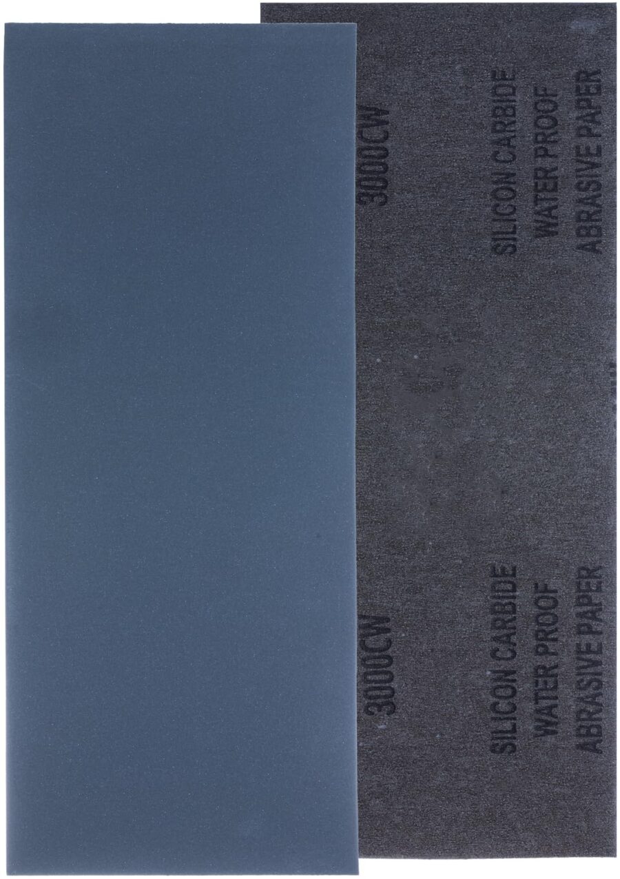 YoiYee 3000 Grit Wet and Dry Sandpaper Sheets, 23 x 9.5cm, 10 Pack