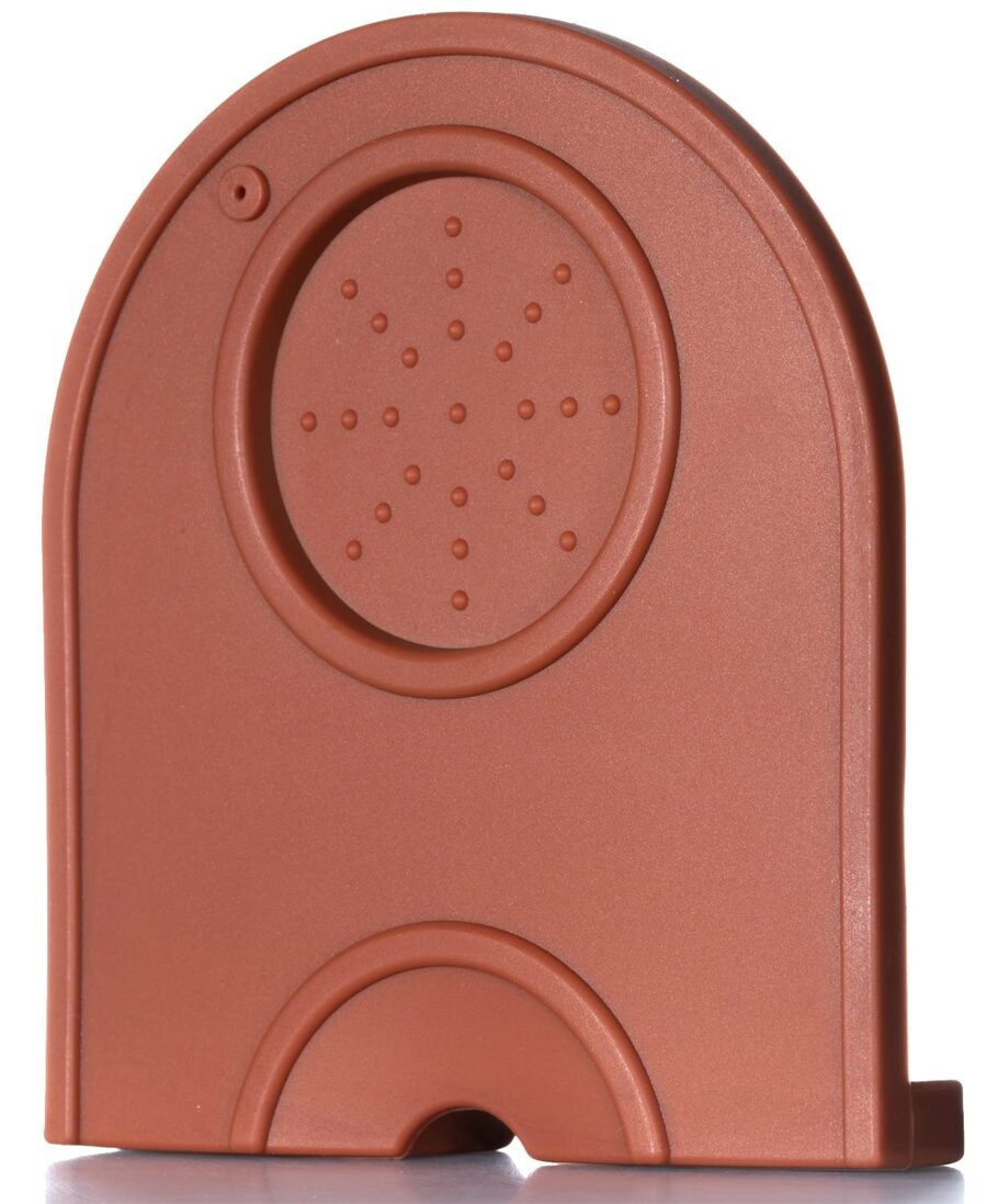YoiYee Corner Silicone Coffee Tamper Mat, Fits Up to 58mm, Brown