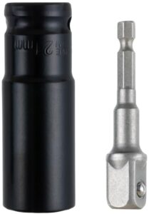 YoiYee 21mm Deep Impact Socket 1/2" Drive with 1/4" Hex Adapter