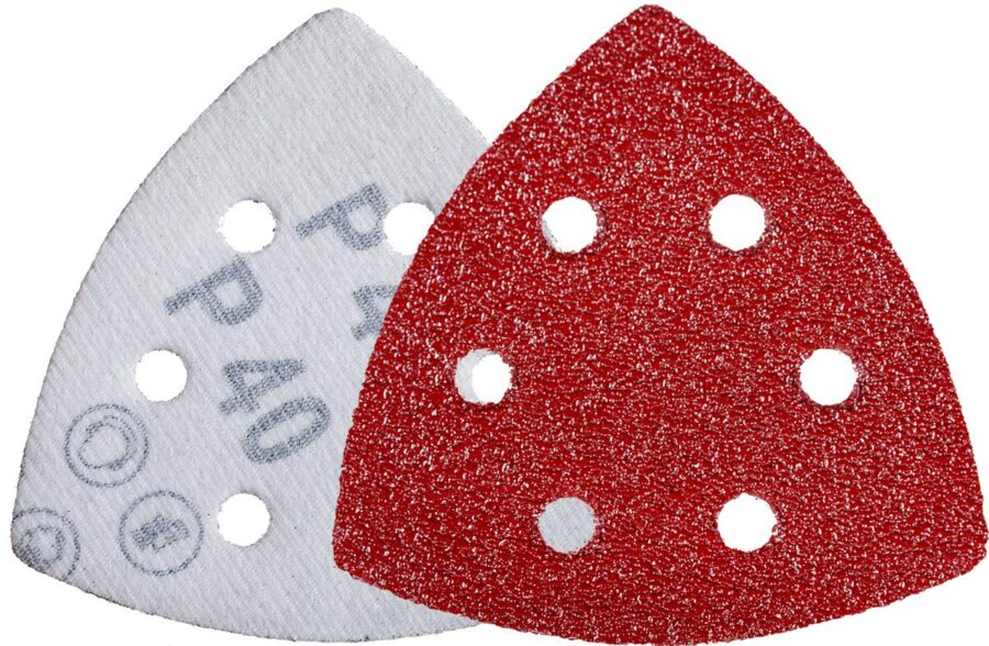 YoiYee 40 Grit Delta Sanding Sheets, 93mm Triangular Sanding Pads 20 Pack
