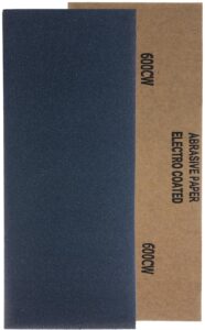 YoiYee 600 Grit Wet & Dry Sandpaper Sheets, 23 x 9.5cm, 10 Pack