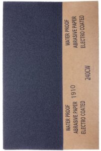 YoiYee 240 Grit Wet and Dry Sandpaper Sheets, 23 x 9.5cm, 10 Pack