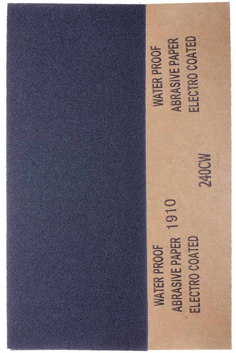 YoiYee 240 Grit Wet and Dry Sandpaper Sheets, 23 x 9.5cm, 10 Pack