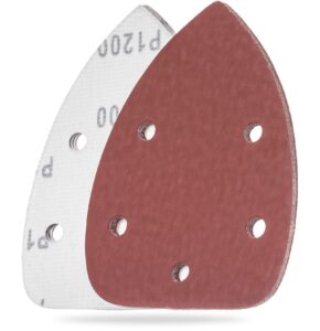 YoiYee Detail Sander Sandpaper 140 x 90mm P320 P400 P600 P1200 20 Pcs