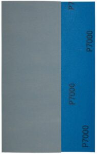 YoiYee Wet & Dry Sanding Paper Sheets, 230 X 93 mm, Grit Size: 7000, Silicon Carbide Abrasive, Waterproof Backing Paper, Pack of 10