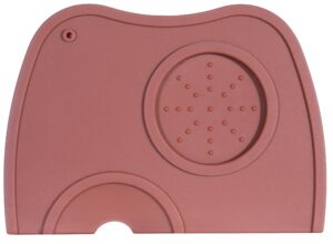 YoiYee Silicone Coffee Tamper Mat, Corner Espresso Tamping Mat, Brown