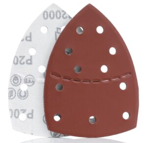 YoiYee 2000 Grit Mouse Detail Sander Sandpaper, 10 Pack