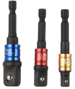 YoiYee 3-Piece Impact Socket Adapter Set, 1/4" 3/8" 1/2"