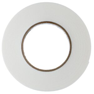 YoiYee Double Sided Foam Tape, 15mm x 10m White Strong Mounting Tape