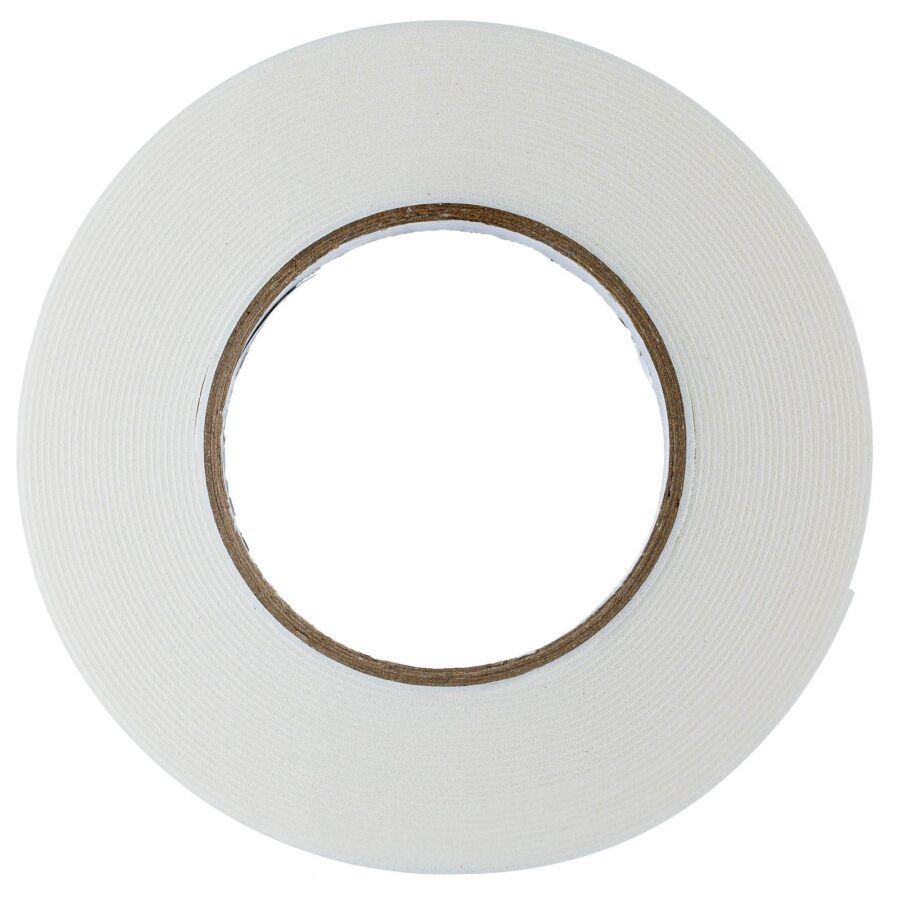 YoiYee Double Sided Foam Tape, 15mm x 10m White Strong Mounting Tape