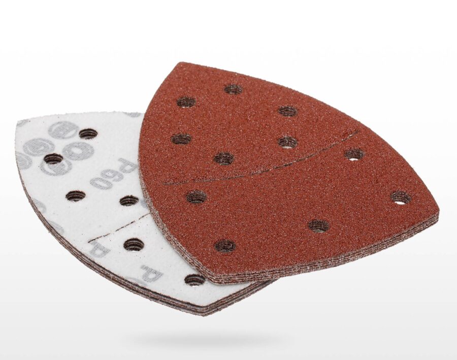 YoiYee 10 Pack Mouse Sander Pads, 60 Grit Triangular Sanding Sheets