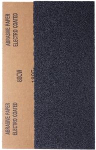 YoiYee 80 Grit Wet and Dry Sandpaper Sheets, 230 x 95mm, 10 Pack