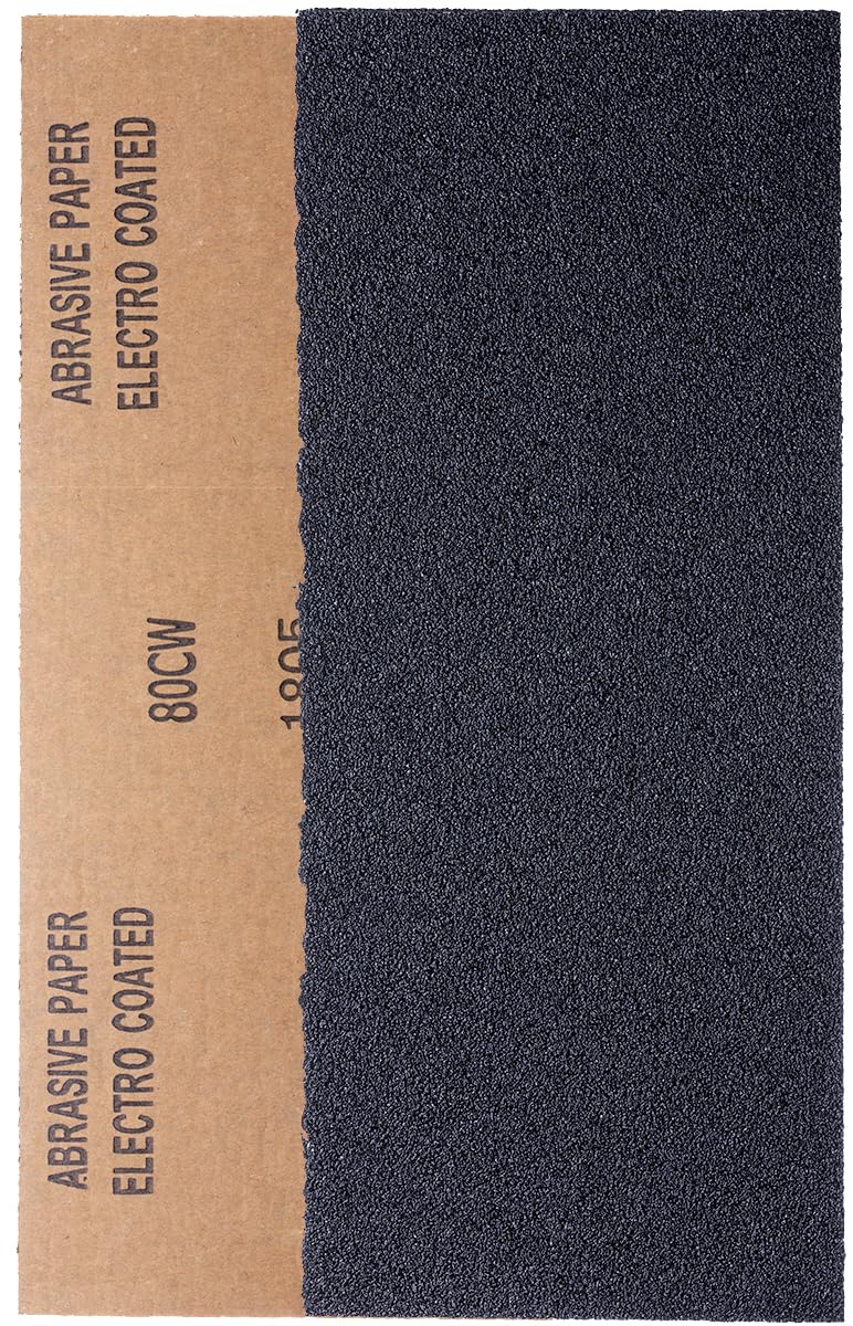 YoiYee 80 Grit Wet and Dry Sandpaper Sheets, 230 x 95mm, 10 Pack