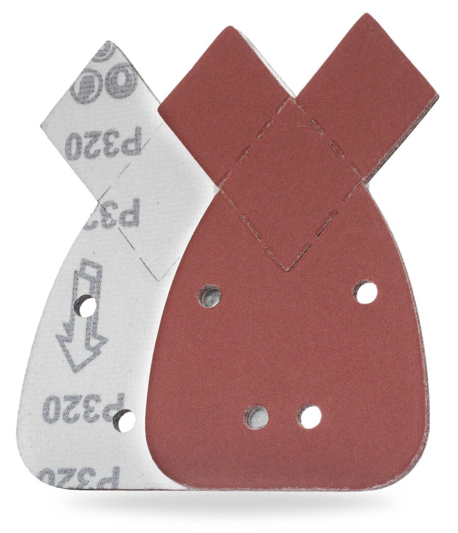YoiYee 20x Mouse Sandpaper Sheets, P100-320 Detail Sanding Pads