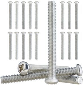 YoiYee M4 Phillips Pan Head Machine Screws - 4mm x 35mm, Zinc Plated Steel, DIN 7985 (20-Pack)