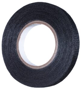 YoiYee Adhesive Fabric Cloth Tape for Automotive Wiring Harness - 9mm x 15m Heat Resistant Insulation Tape for Car Cables - Noise Damping Cable Looms - Black