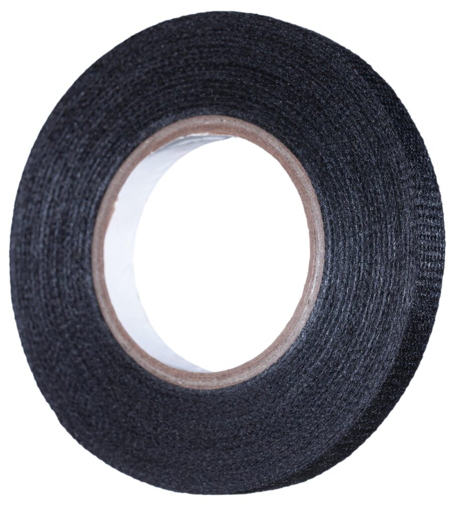 YoiYee Adhesive Fabric Cloth Tape for Automotive Wiring Harness - 9mm x 15m Heat Resistant Insulation Tape for Car Cables - Noise Damping Cable Looms - Black