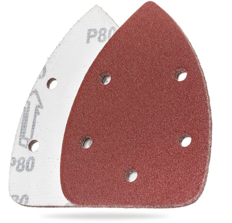YoiYee 80 Grit Mouse Sander Sheets, 140x90mm Detail Sandpaper 10 Pack