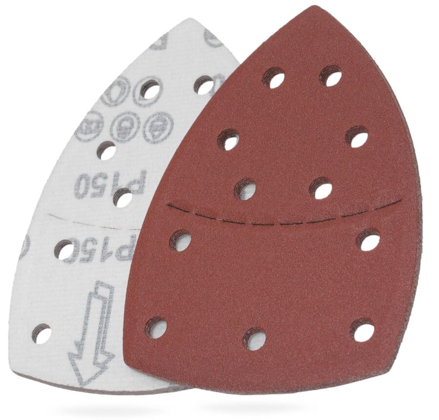 YoiYee 150 Grit Mouse Detail Sander Sandpaper Pads, 11 Holes