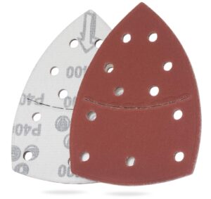 YoiYee 400 Grit Mouse Detail Sander Sandpaper Sheets, 11 Holes, 10 Pack