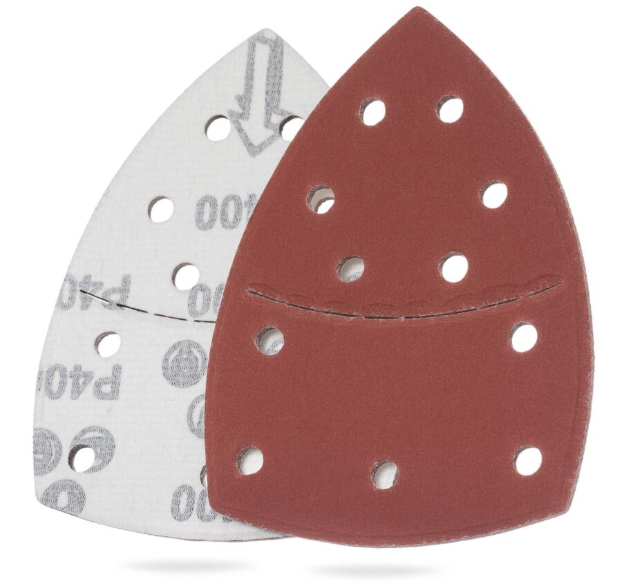 YoiYee 400 Grit Mouse Detail Sander Sandpaper Sheets, 11 Holes, 10 Pack