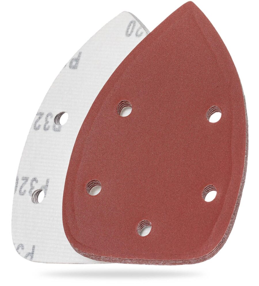 YoiYee Mouse Detail Sandpaper 140x90mm P100-320 Hook Loop 20 Pack