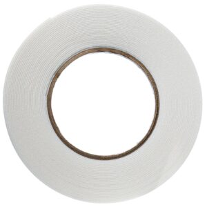 YoiYee White Double-Sided Foam Tape, 10m x 7mm x 1mm