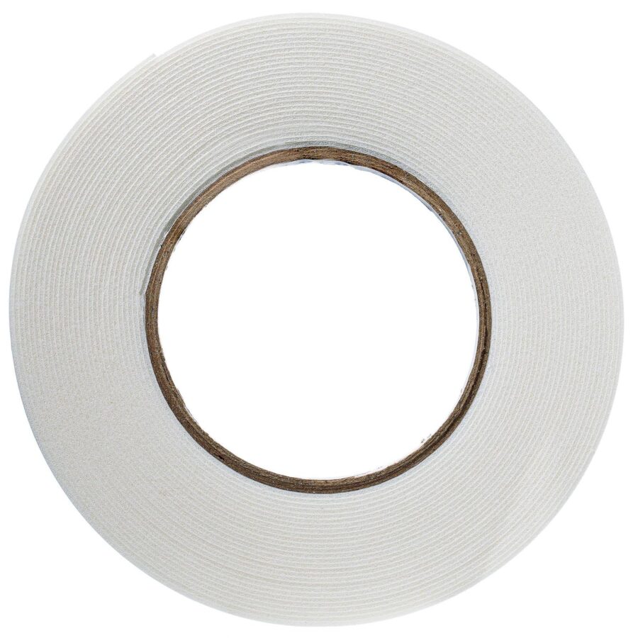 YoiYee White Double-Sided Foam Tape, 10m x 7mm x 1mm