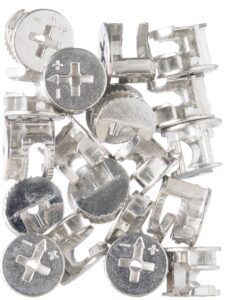 YoiYee 10-Pack 15x12mm Furniture Cam Lock Nut Connectors