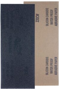 YoiYee 220 Grit Wet and Dry Sandpaper Sheets, 230 x 95mm, 10 Pack
