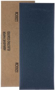 YoiYee 1200 Grit Wet & Dry Sandpaper Sheets, 23 x 9.5cm, 10 Pack