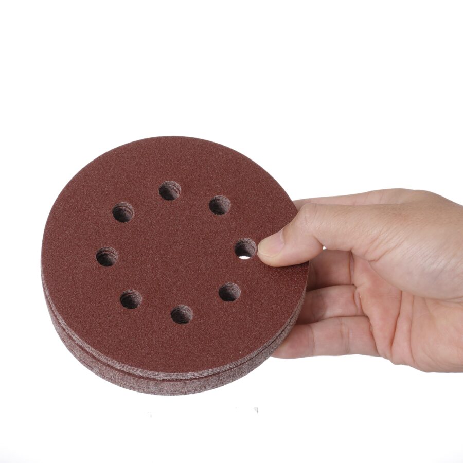 YoiYee 100-Pack 125mm Sanding Discs 120 Grit Orbital Sander Pads