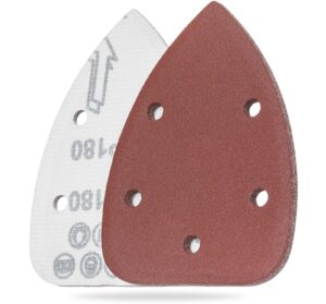 YoiYee 180 Grit Mouse Sander Sheets, 140 x 90mm Sanding Pads, 10 Pack