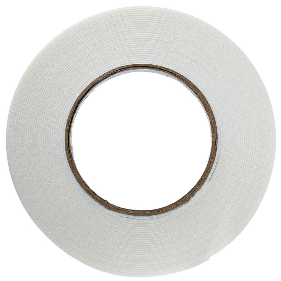 YoiYee White Double Sided Foam Tape - 10mm x 10m Mounting Adhesive