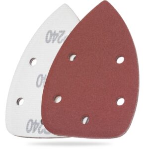 YoiYee 240 Grit Mouse Detail Sander Sanding Sheets 140x90mm 10 Pack