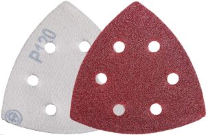 YoiYee 120 Grit Delta Sanding Sheets, 93mm Detail Sander Pads, 20pk