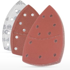 YoiYee 20Pcs Mouse Detail Sander Sandpaper Sheets P100-P320