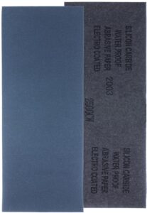 YoiYee 2500 Grit Wet & Dry Sandpaper Sheets, 23x9.5cm, 10 Pack
