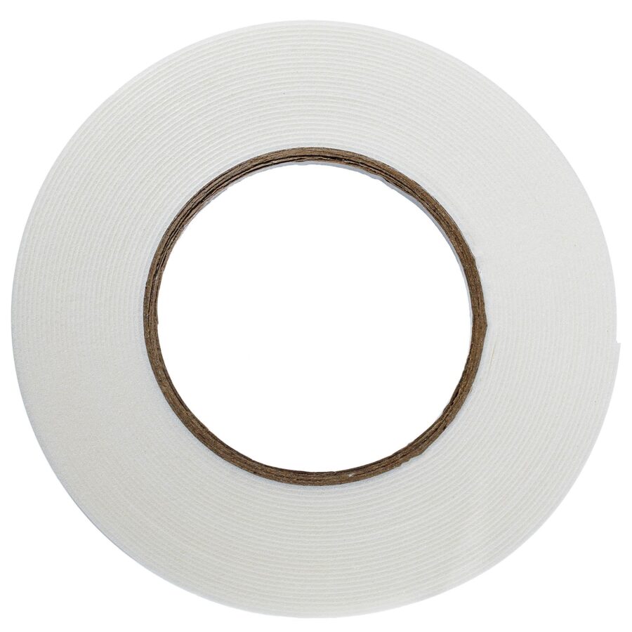 YoiYee 38mm Width White Double-Sided Foam Tape, Strong Adhesive, Ideal for Mounting & DIY Projects, 10m (L) x 38mm(W) x 1mm(T)