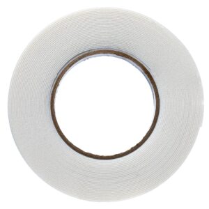 YoiYee White Double-Sided Foam Tape 10m x 20mm, Strong Adhesive Glazing