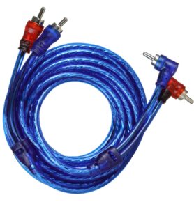 YoiYee 5m Car RCA Cable, 2RCA to 2RCA Audio Lead for Amp & Subwoofer