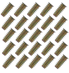 YoiYee M6 x 25mm Wood Threaded Insert Hex Socket Nuts, 20 Pack