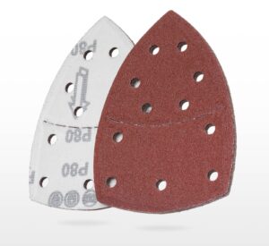 YoiYee 80 Grit Mouse Detail Sander Sandpaper, 11 Hole Sanding Sheets, 10 Pk