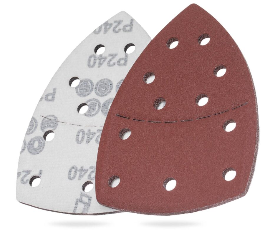 YoiYee 240 Grit Sanding Sheets, 10 Pack Delta Mouse Sandpaper Pads